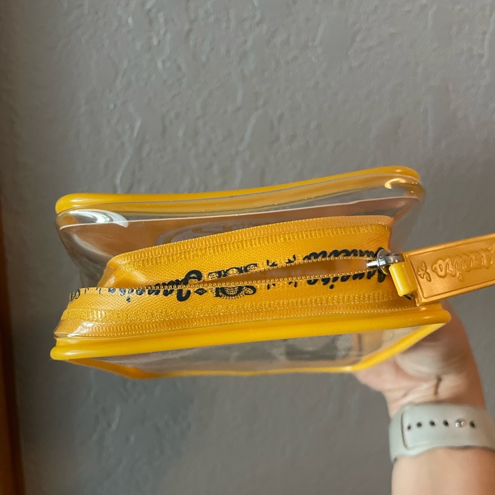 Sol de Janeiro Transparent Pouch with Vibrant Yellow Trim - Picture 2 of 5